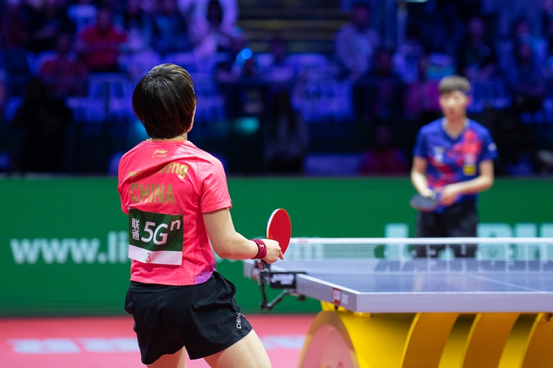 ...gegen Chen Meng, die das Spiel in vier Sätzen gewann. (©Thomas)