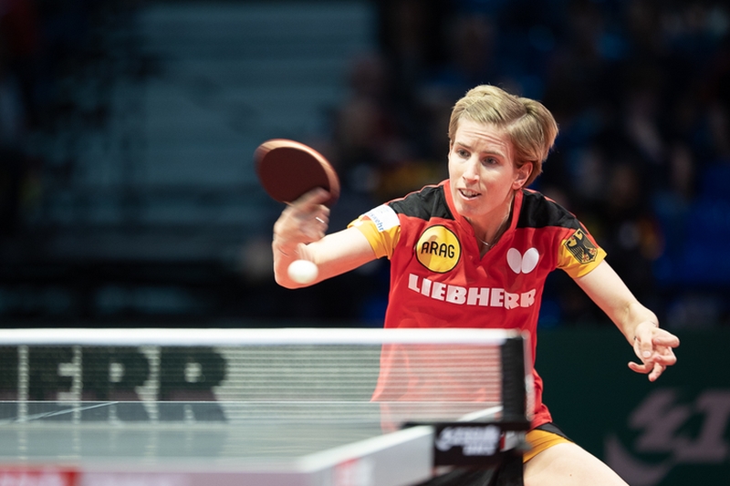 Nun aber zu den Spielen der Deutschen: Da war es zunächst Kristin Lang, die in die Box stieg... (©Thomas)