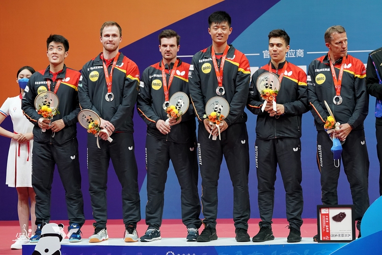 Mit der Silbermedaille für die deutschen Herren hatte kaum jemand gerechnet (©ITTF)