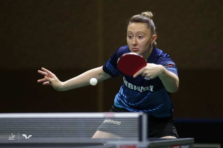 Europameisterin Sofia Polcanova etwa musste sich verabschieden, sie unterlag im Entscheidungssatz der Ungarin Dora Madarasz. (©WTT)