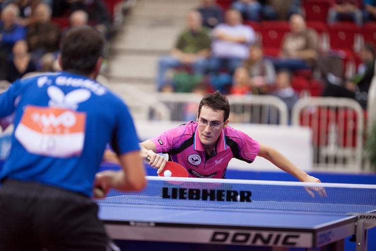 Gegen Adrien Mattenet verliert er mit 0:4 - seine erste Niederlage gegen den Franzosen auf internationalem Terrain (©Fabig)